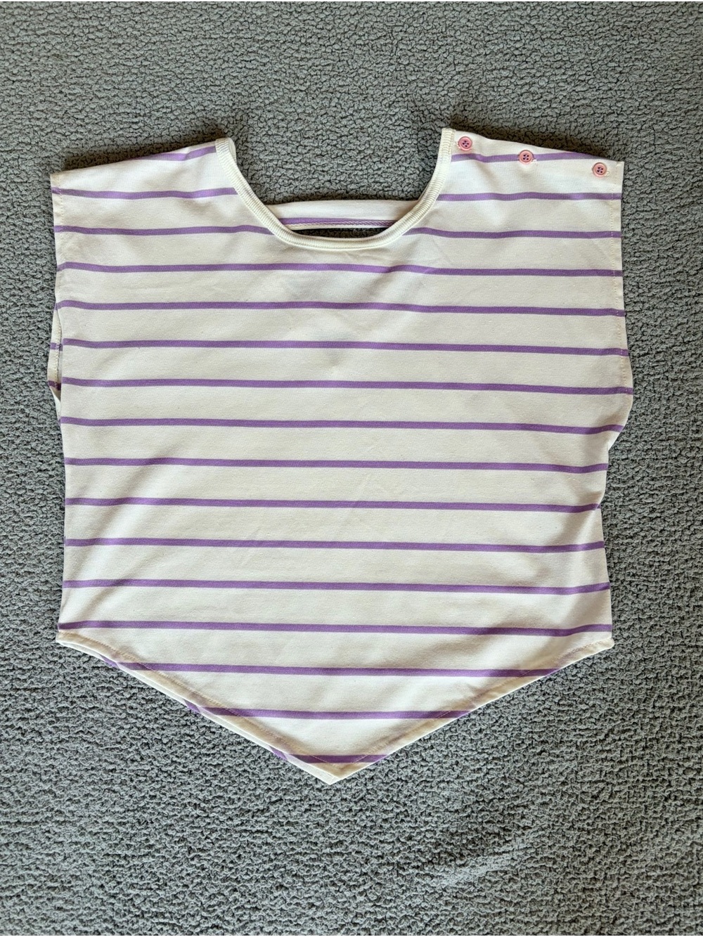 True Vintage 80s Avant Garde New Wave Punk V Hem Crop Top Size XS/S - Picture 5 of 11